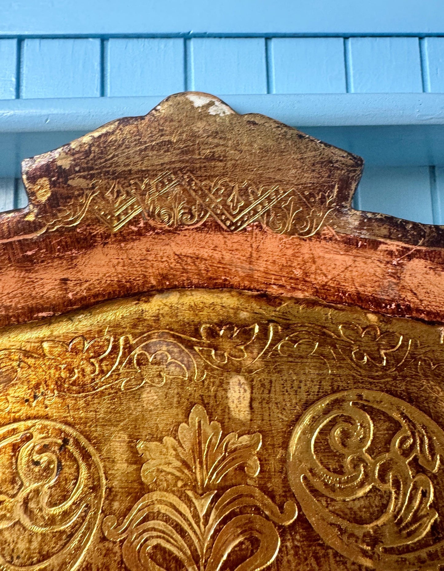 Vintage Italian Florentine Pink & Green