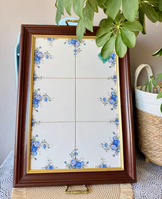 RARE Vintage Moonlight Rose Serving Tray for Tea Lovers