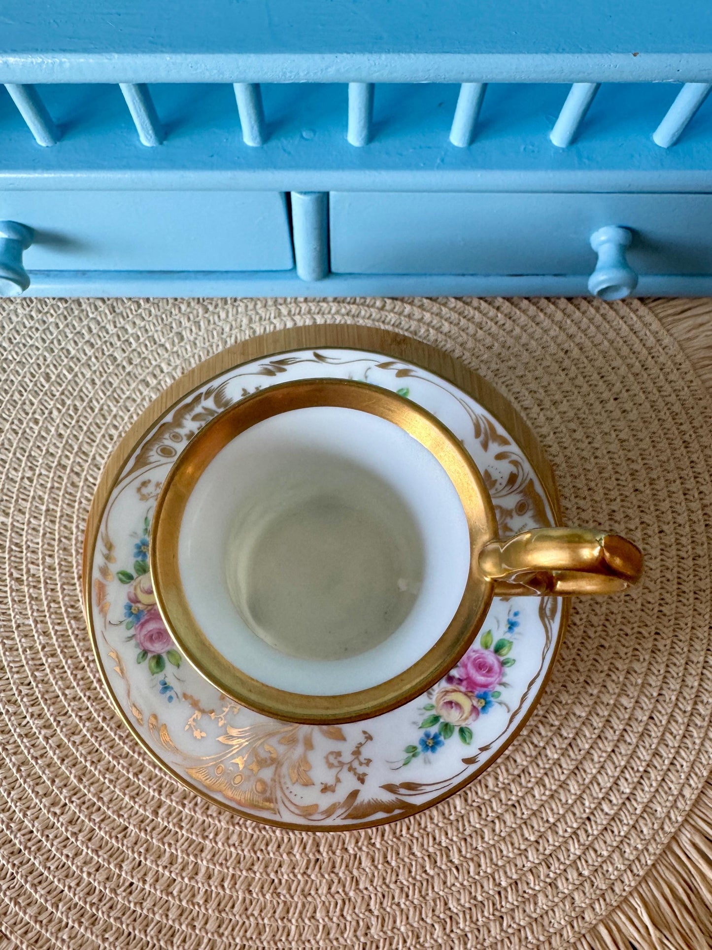 Hard To Find Vintage Golden Floral O.H.C Ohashi Japan Empire