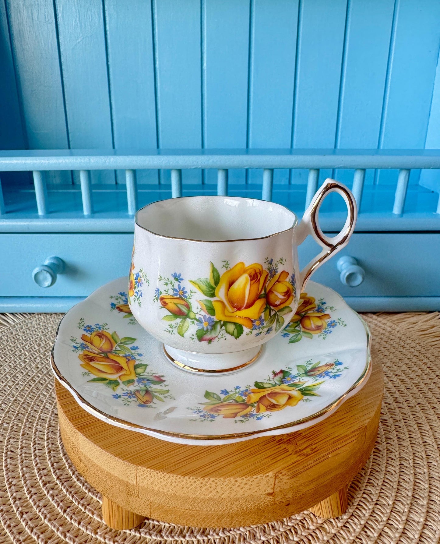 Vintage Elizabethan Taylor & Kent Coffee Cup And Saucer