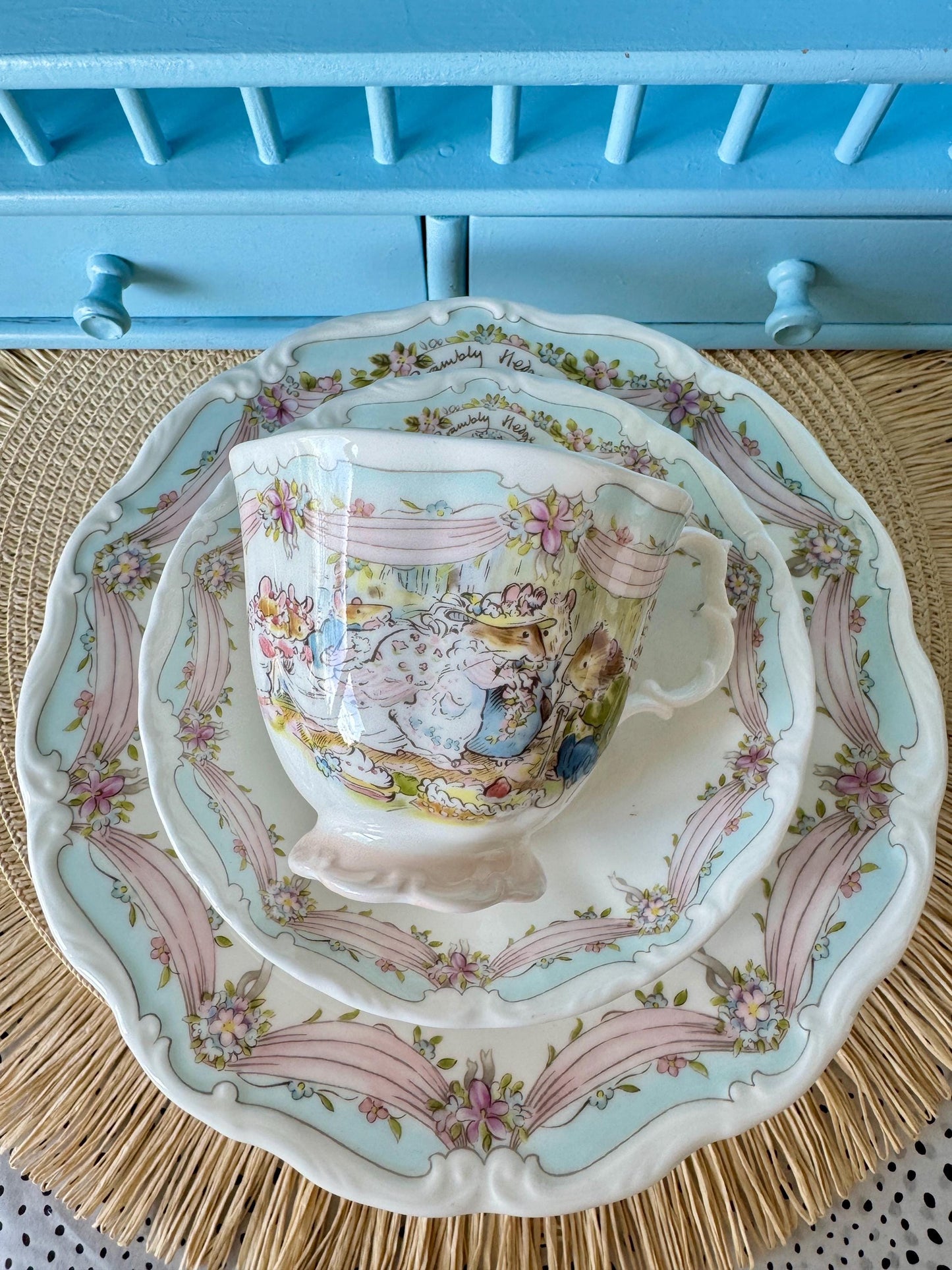 Vintage Royal Doulton "Brambly Hedge" The Wedding Trio