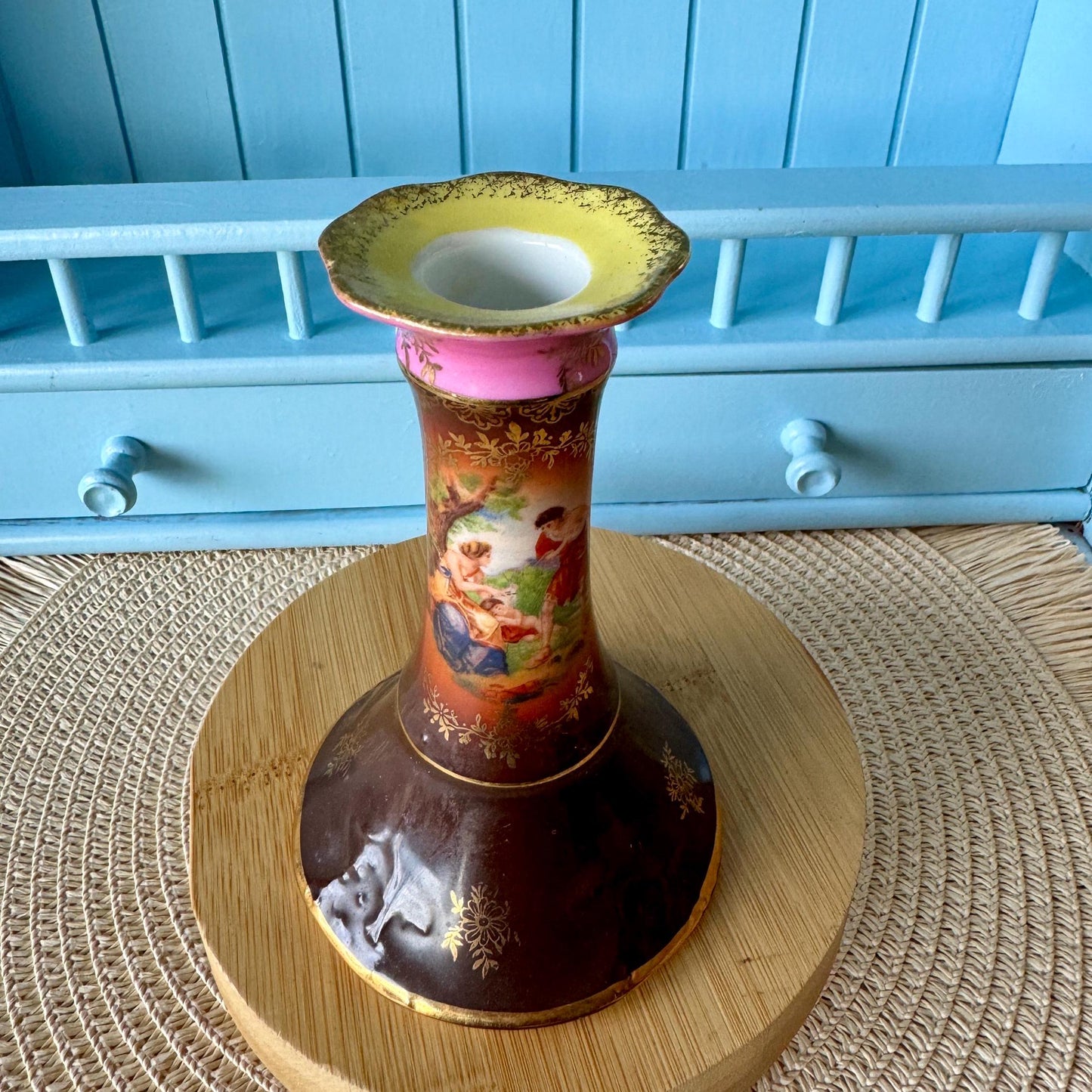 Vintage P.M Moschendorf Bavaria Candle Holder