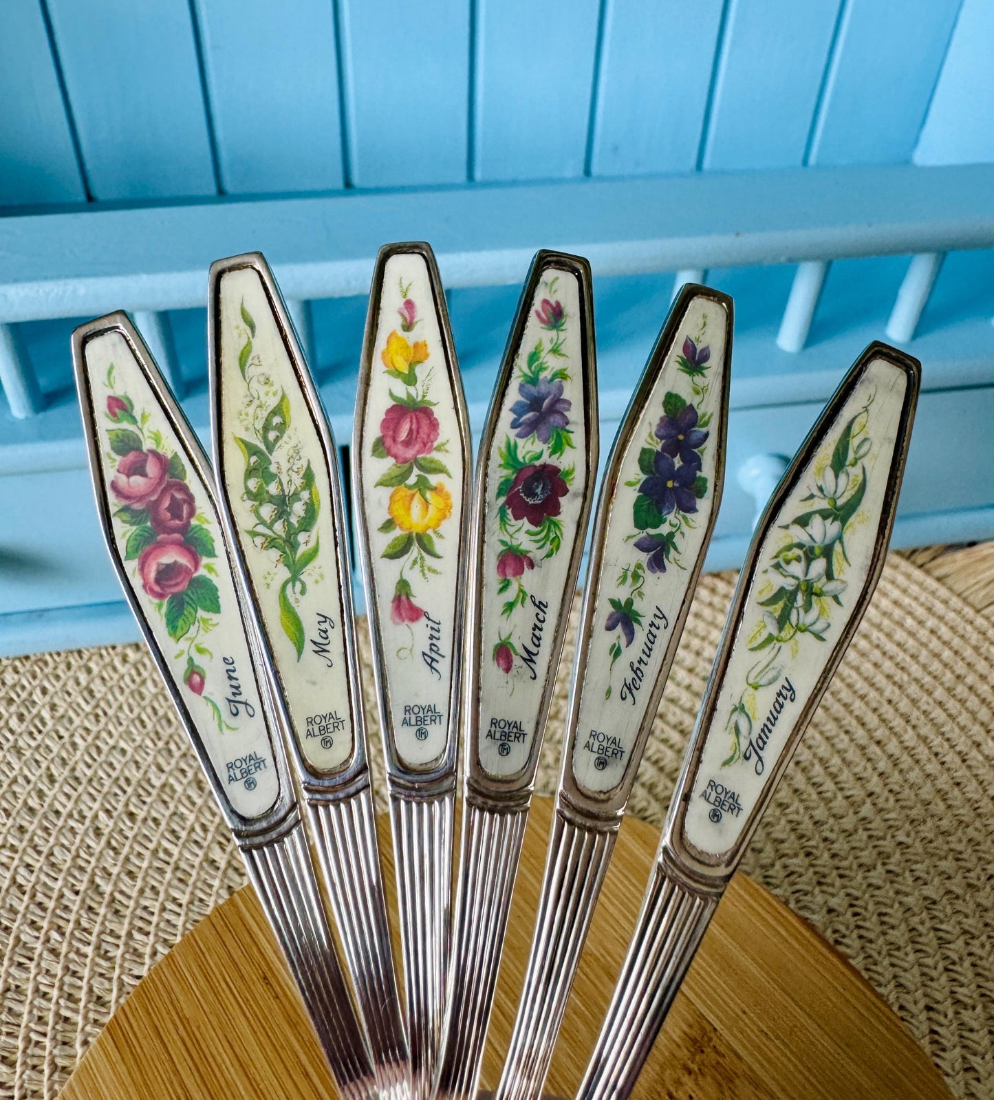 Vintage Royal Albert "Flower Of The Month" Forks