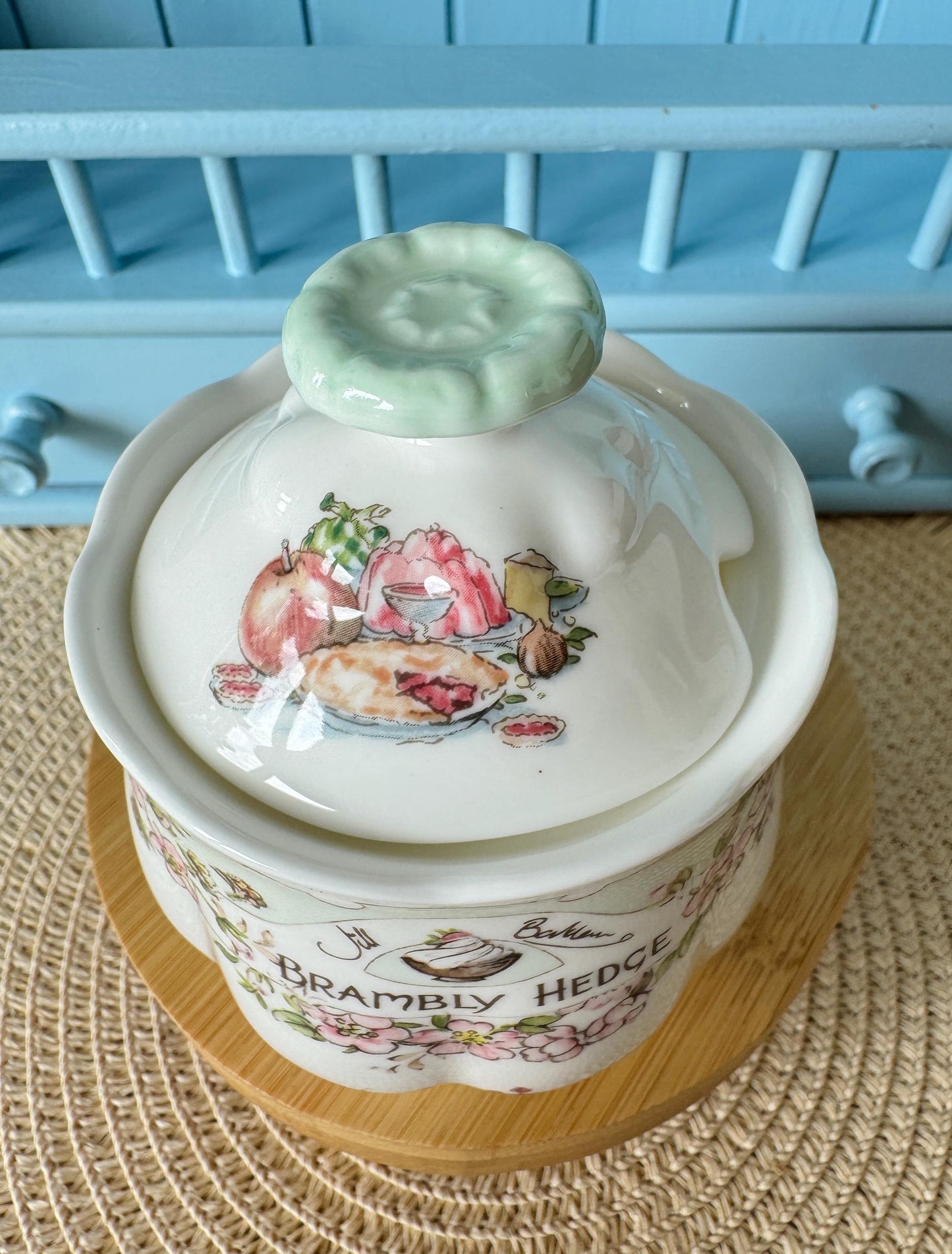 Vintage Royal Doulton 'Tea Service' Jam Jar