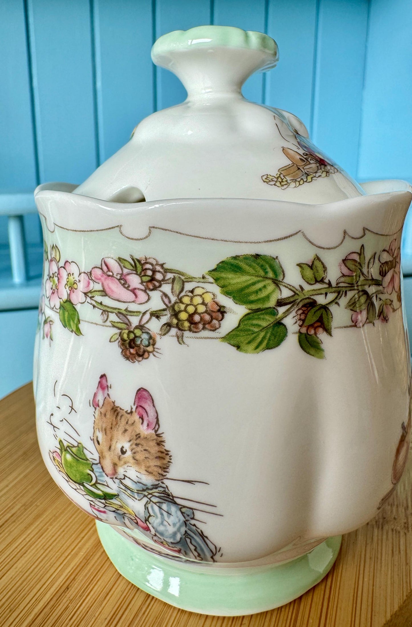 Vintage Royal Doulton 'Tea Service' Jam Jar