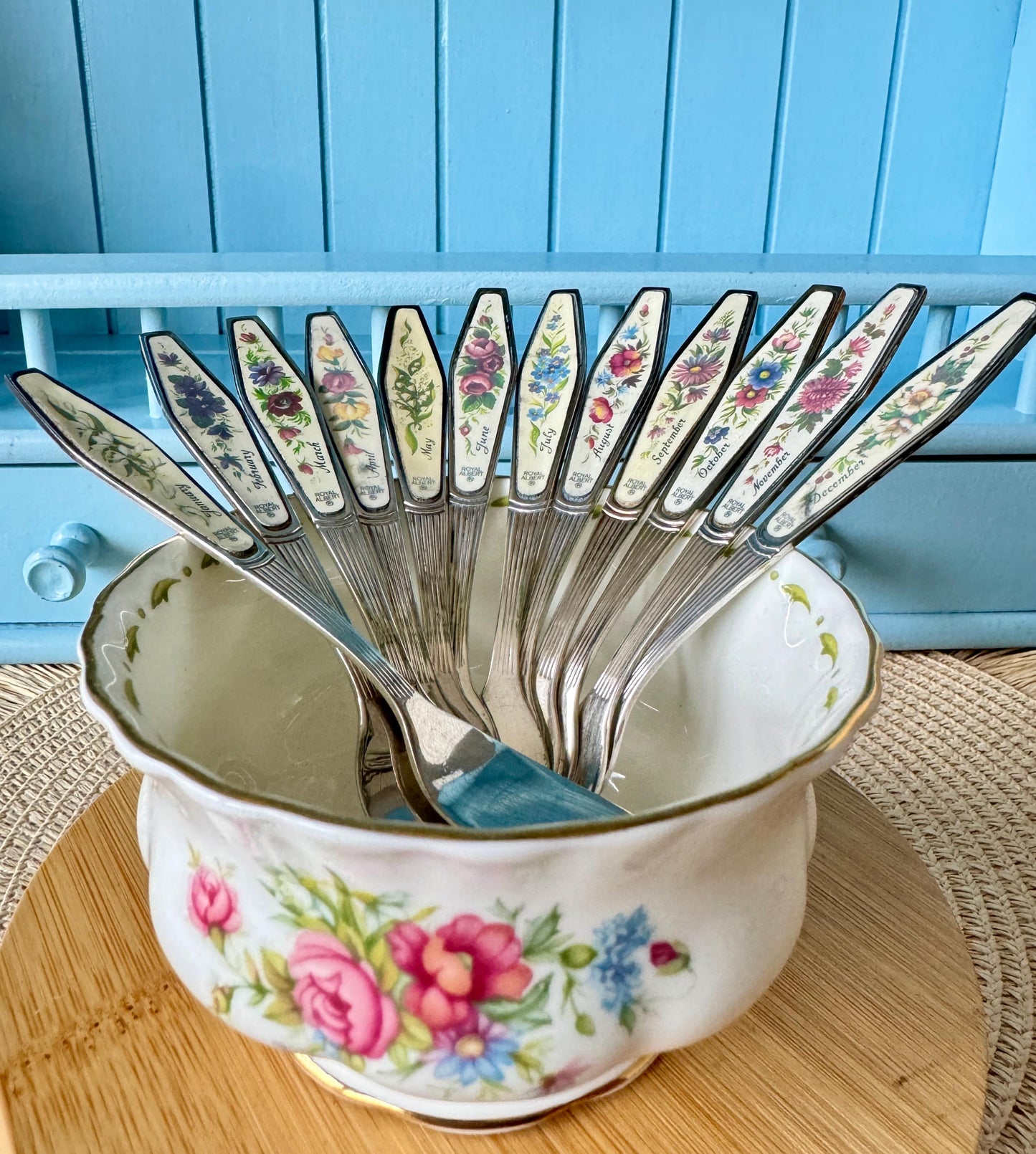 Vintage Royal Albert "Flower Of The Month" Forks
