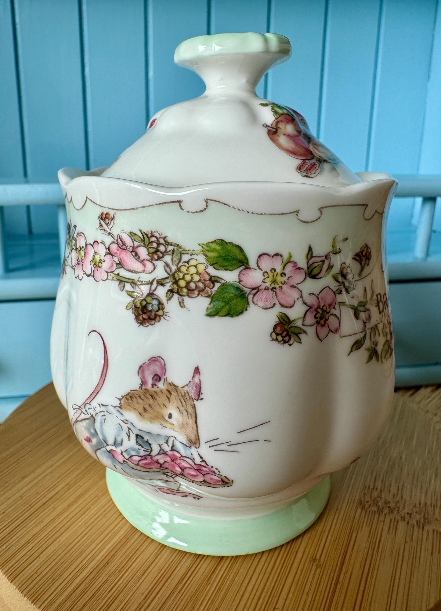Vintage Royal Doulton 'Tea Service' Jam Jar