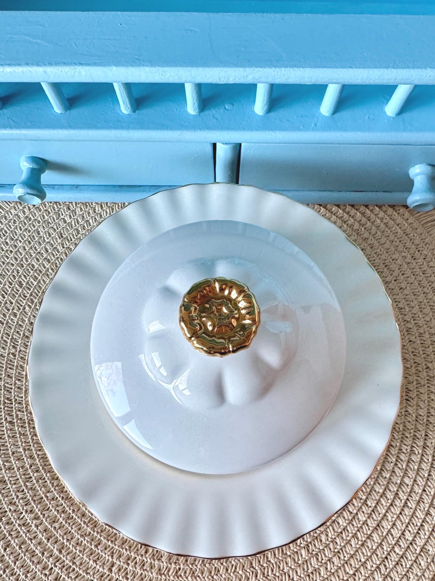 Vintage Royal Albert "Val D'Or" Butter Dish
