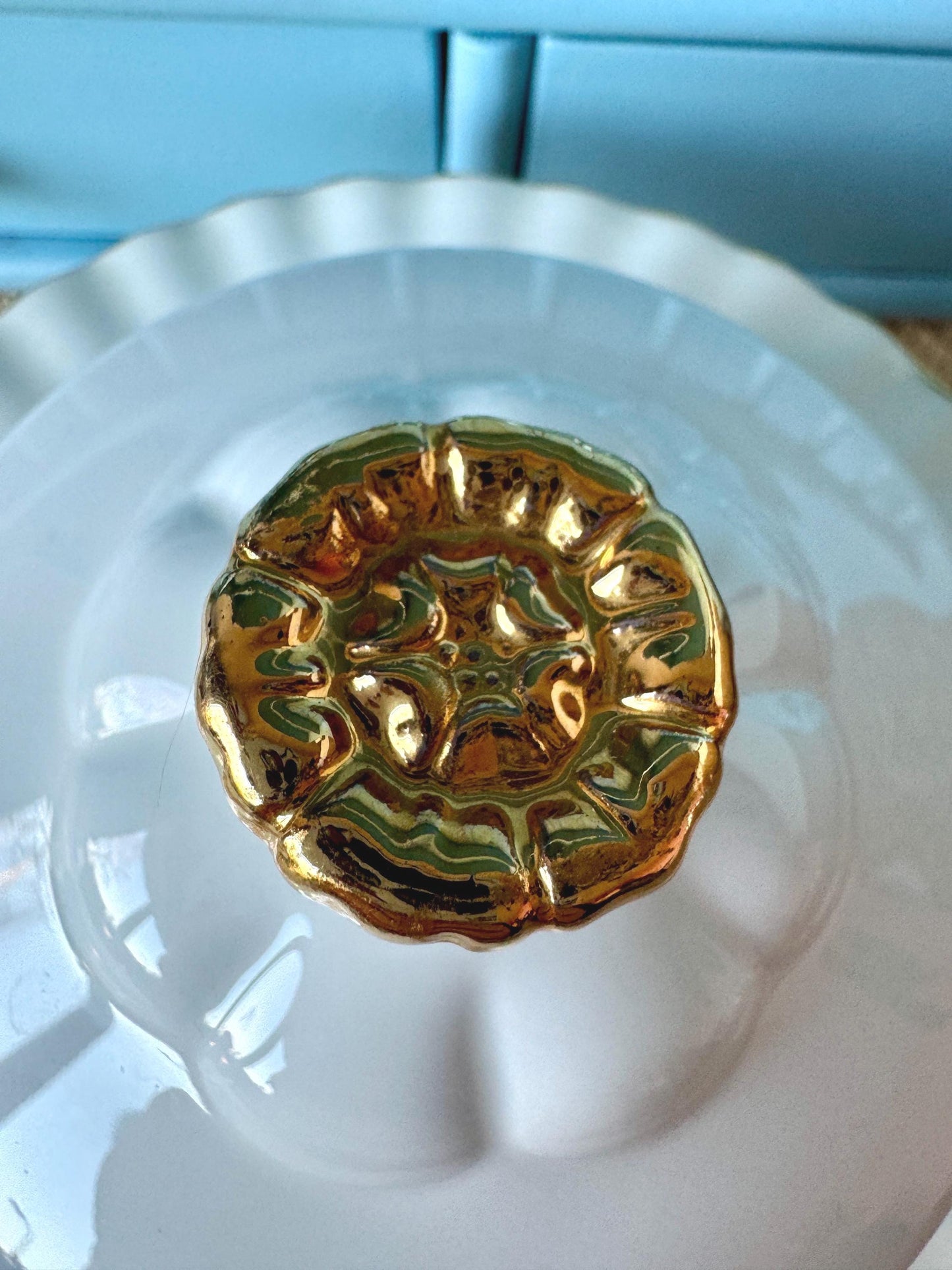 Vintage Royal Albert "Val D'Or" Butter Dish