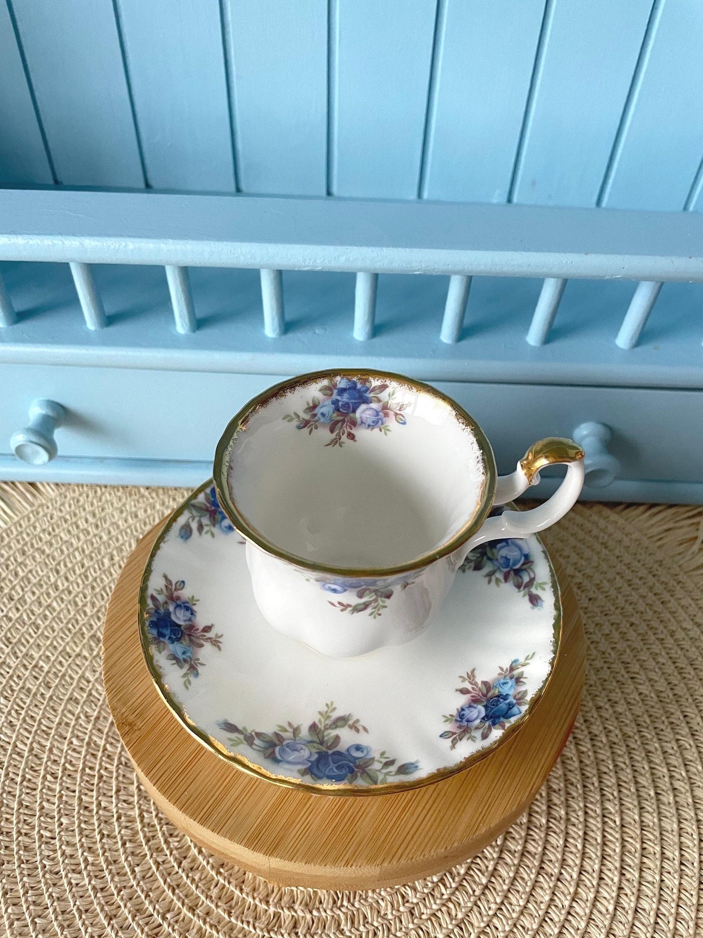 Vintage Royal Albert "Moonlight Rose" Espresso Set
