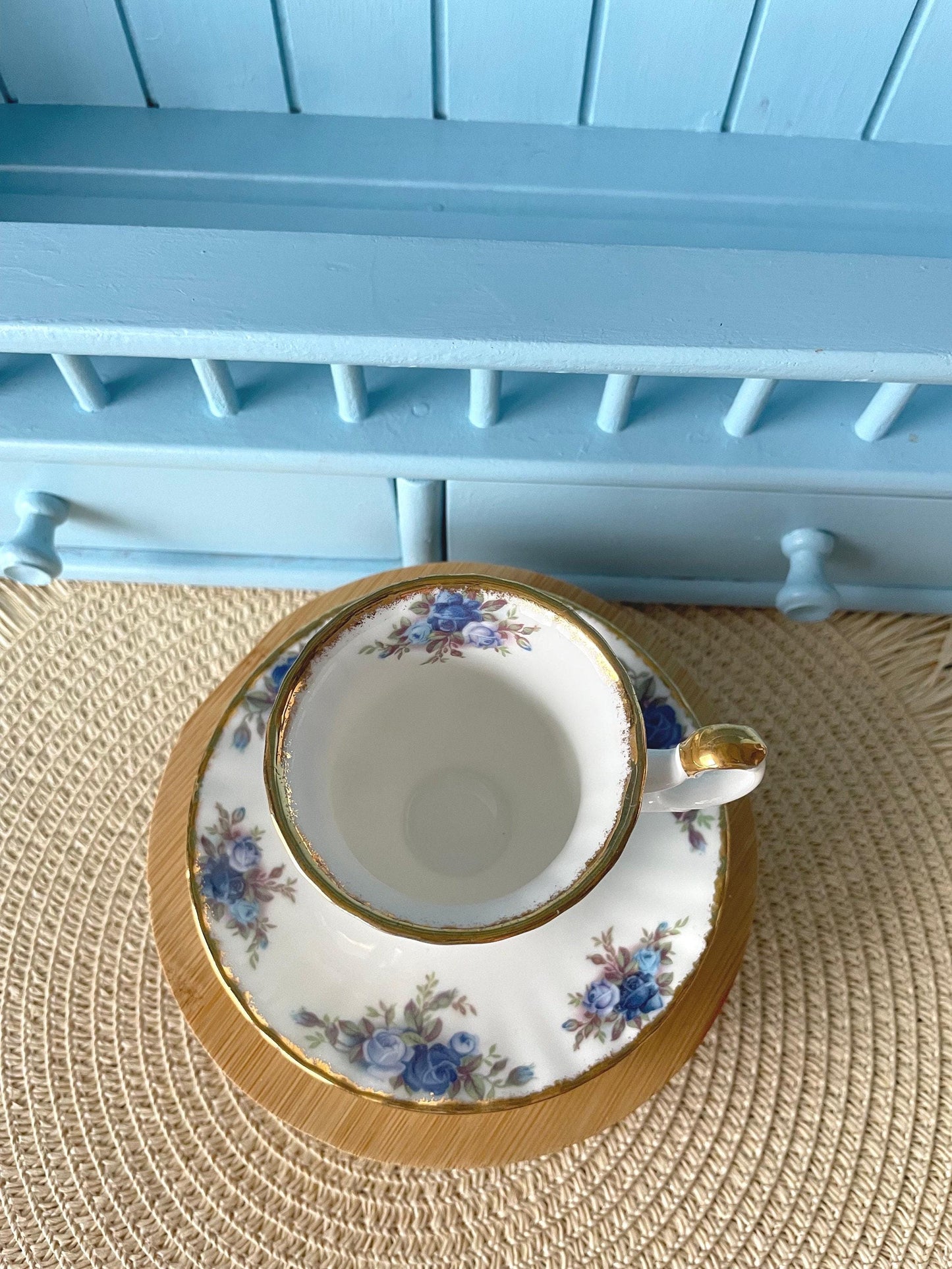 Vintage Royal Albert "Moonlight Rose" Espresso Set