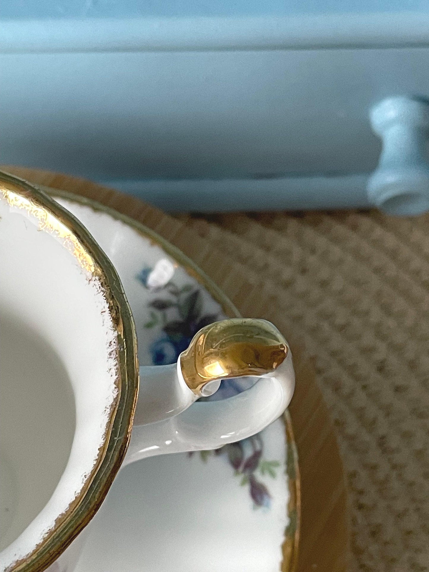 Vintage Royal Albert "Moonlight Rose" Espresso Set