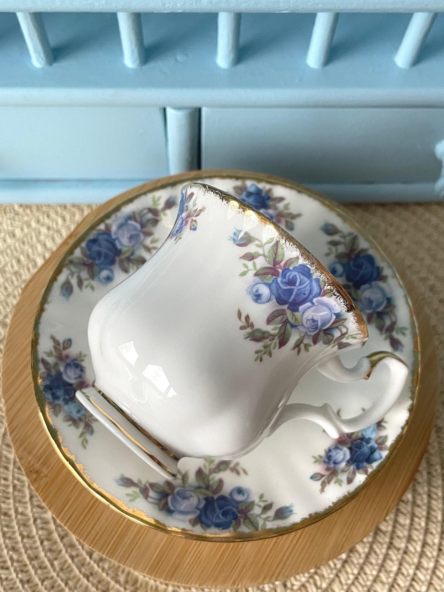 Vintage Royal Albert "Moonlight Rose" Espresso Set