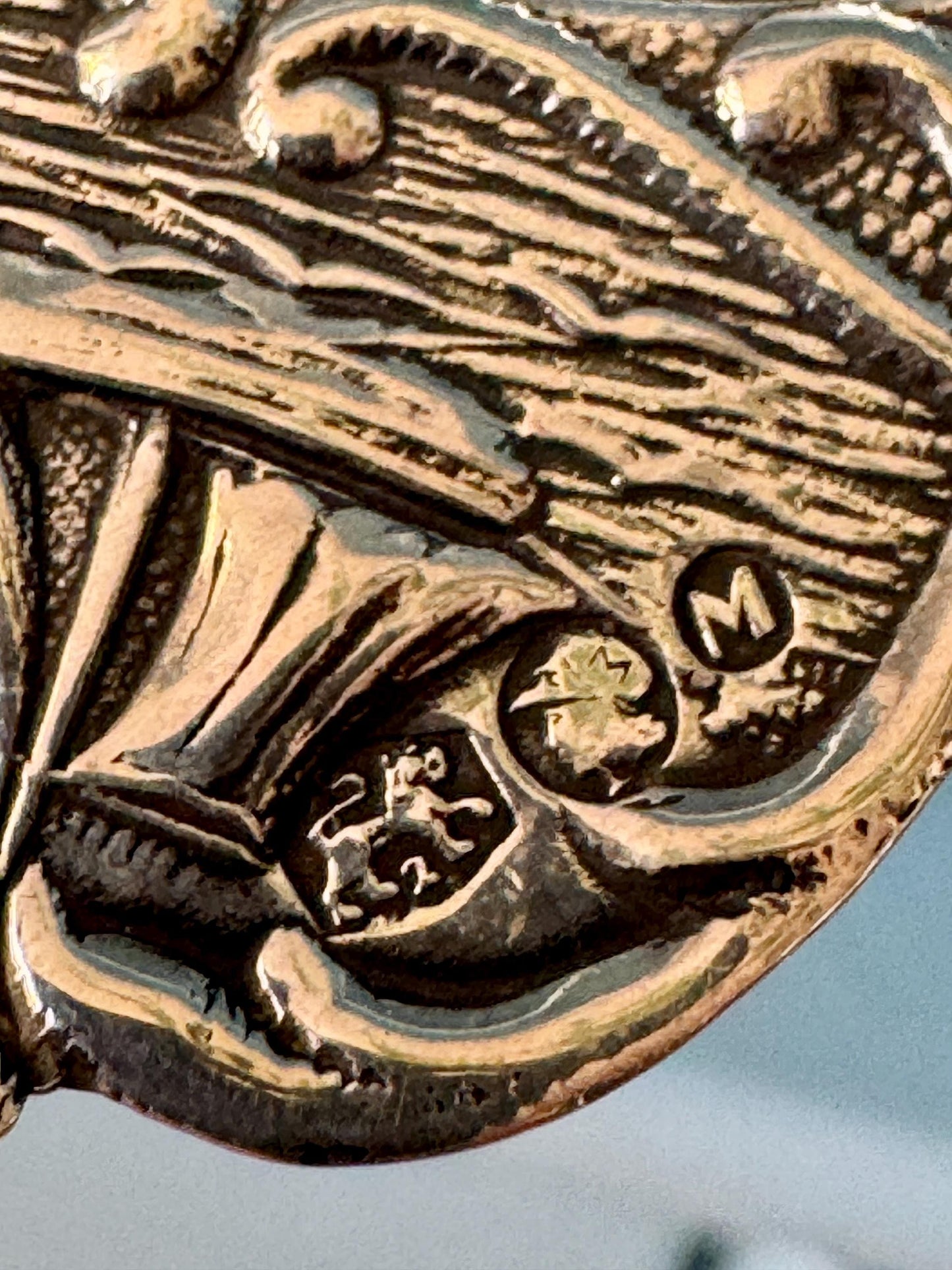 Antique Dutch Silver Tea Strainer: Milkmaid Handle