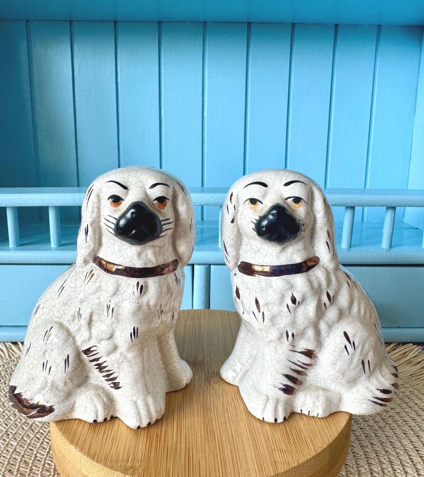 Vintage Pair of Ceramic Dog Figurines