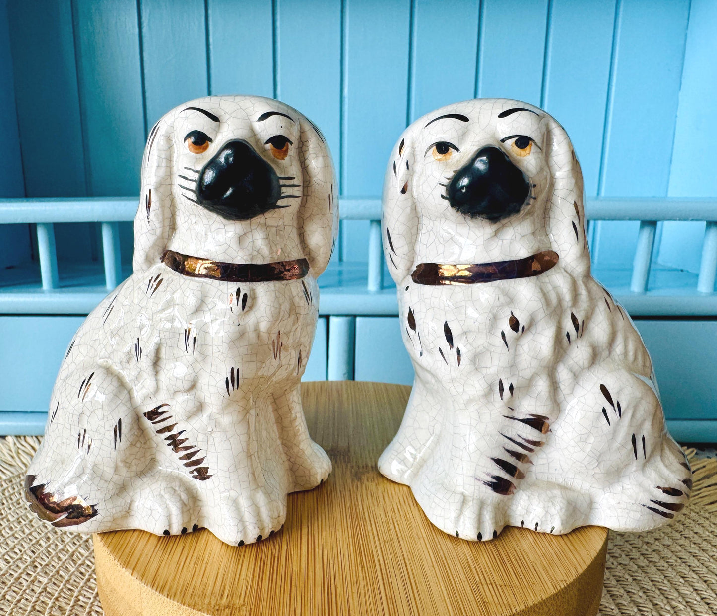 Vintage Pair of Ceramic Dog Figurines