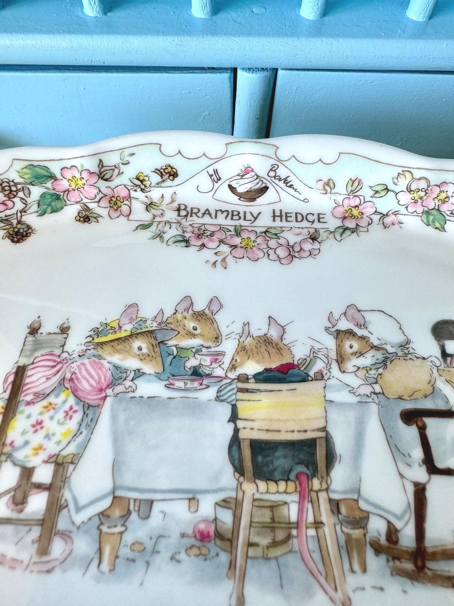 Hard to Find Vintage Royal Doulton 'Tea Service' Serving Pla