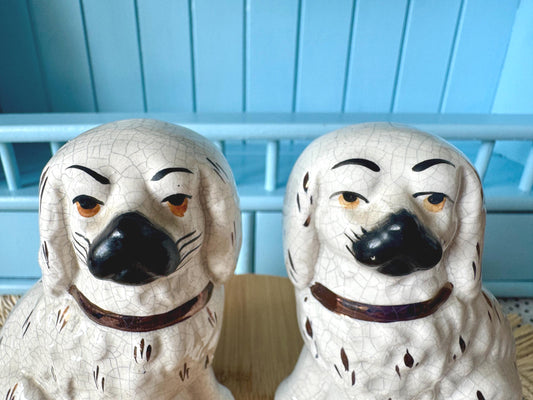 Vintage Pair of Ceramic Dog Figurines