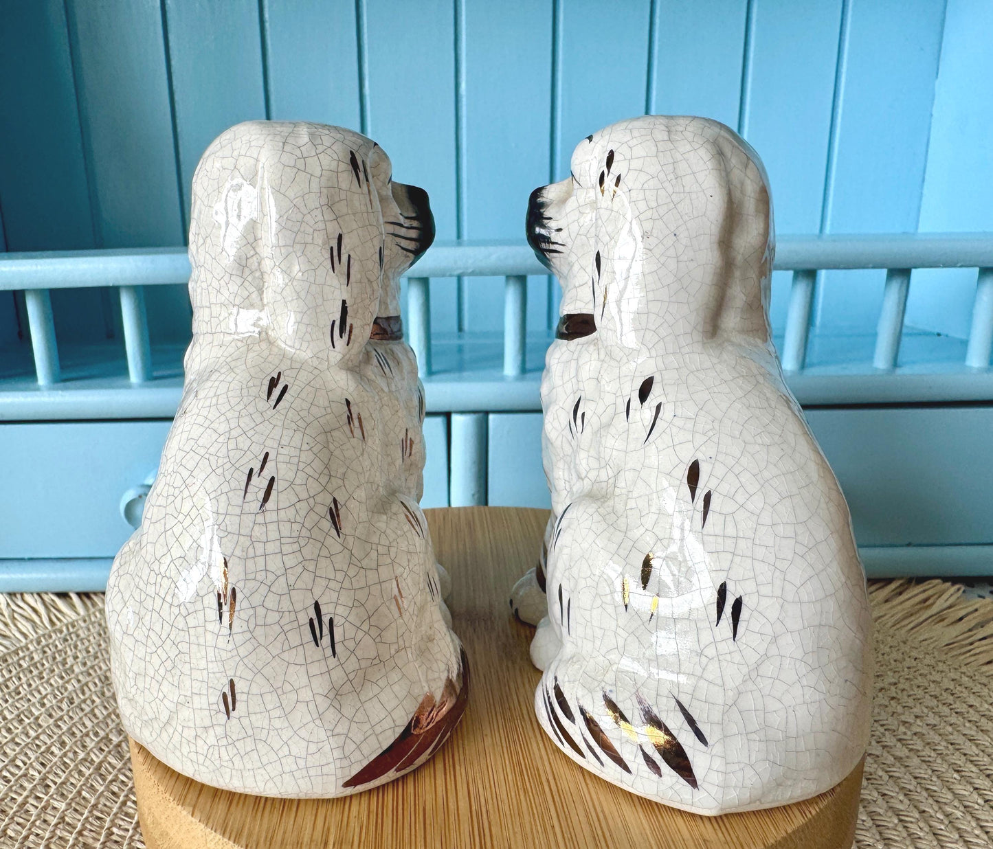 Vintage Pair of Ceramic Dog Figurines