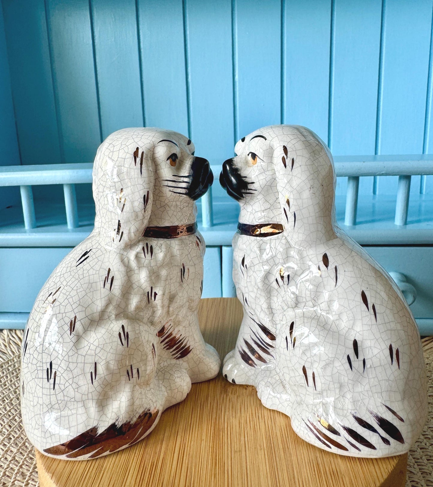 Vintage Pair of Ceramic Dog Figurines