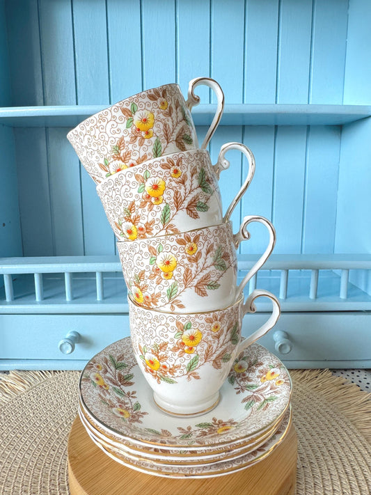 Vintage Royal Grafton Coffee Set for Four