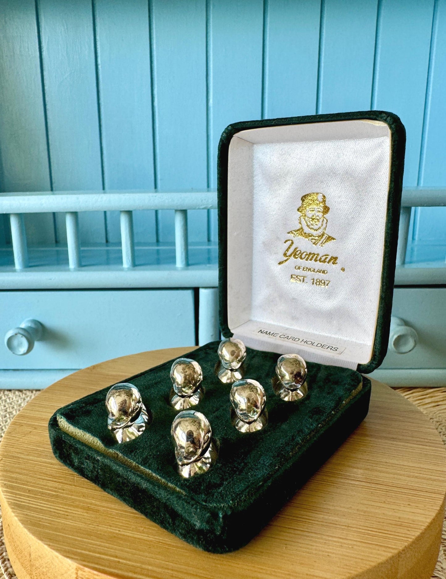 Vintage Yeoman Silver Plated Duck Name Card Holders