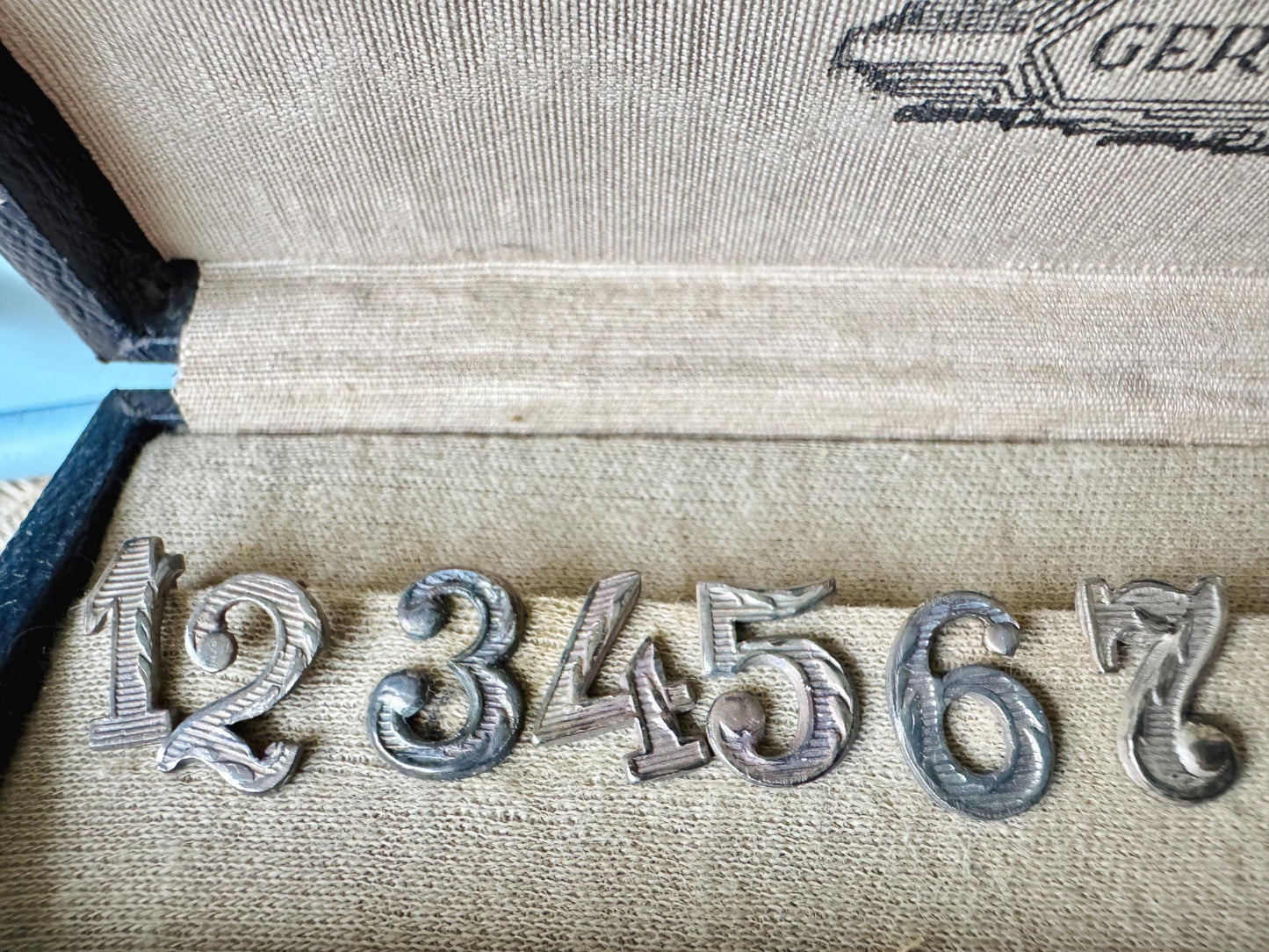 Vintage Gero Zilver Wine Glass Numbers