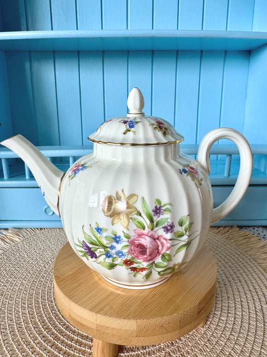 Vintage Small Royal Worcester Roanoke Teapot