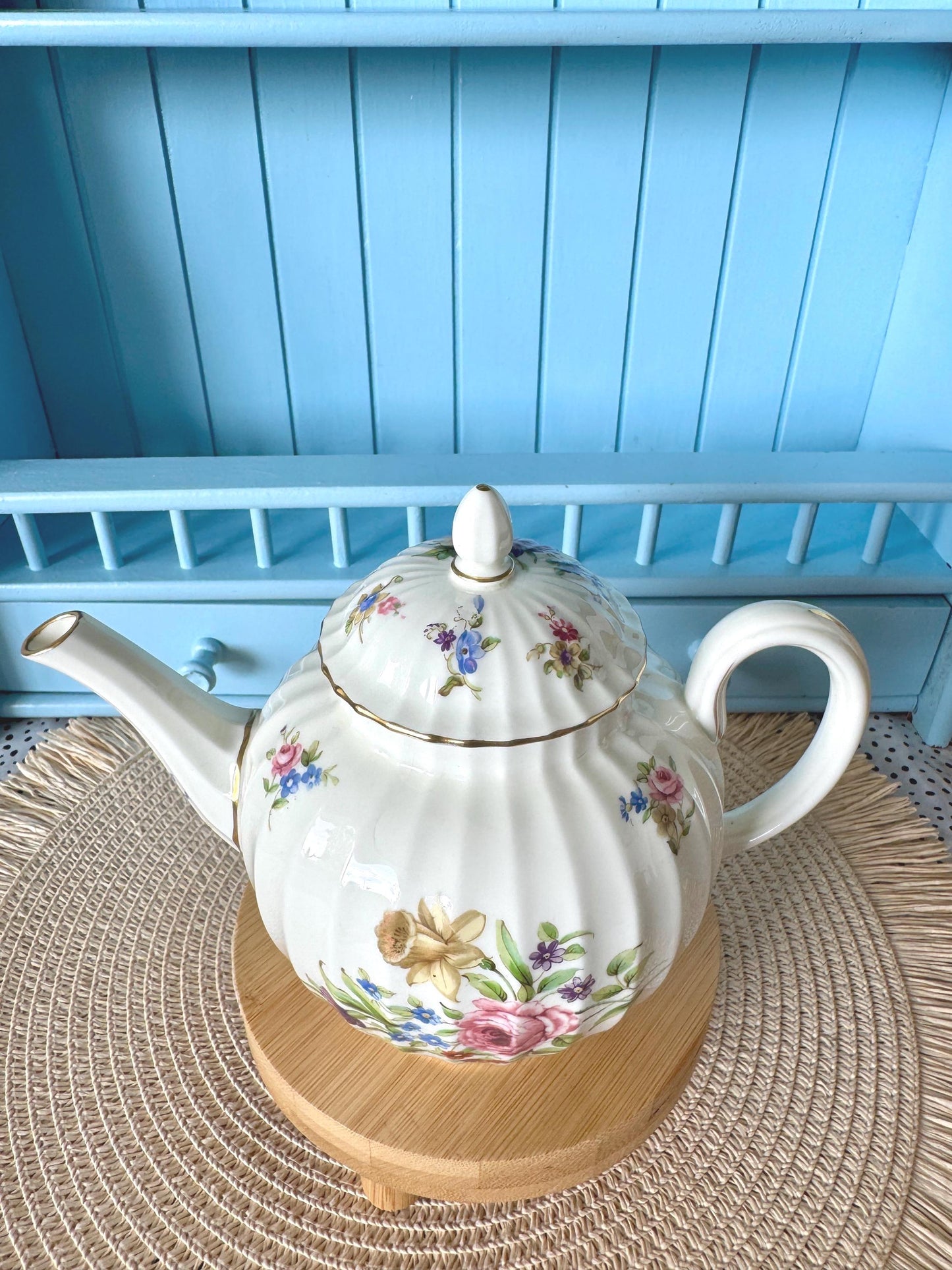 Vintage Small Royal Worcester Roanoke Teapot