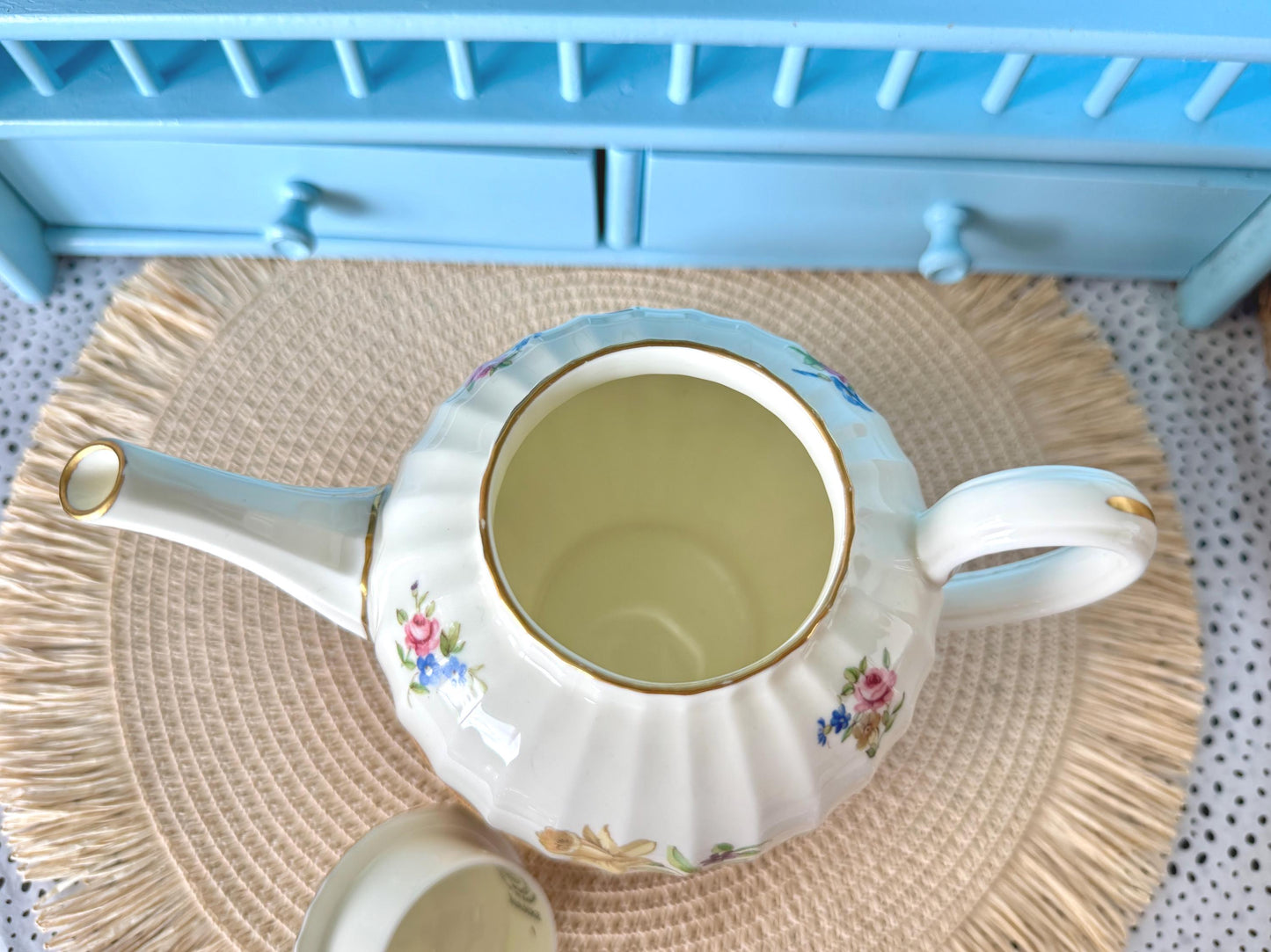 Vintage Small Royal Worcester Roanoke Teapot