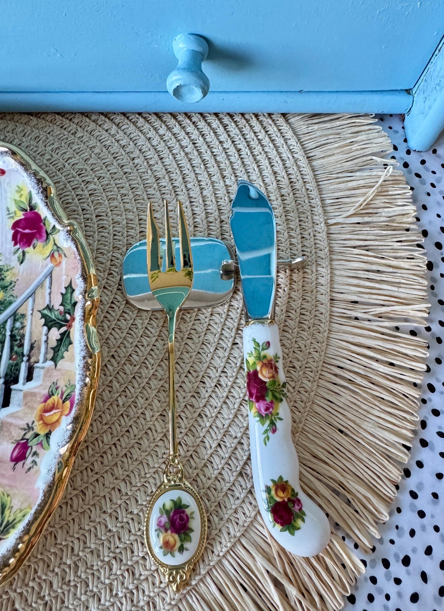 Set of 12 Vintage French Knife & Fork Rests