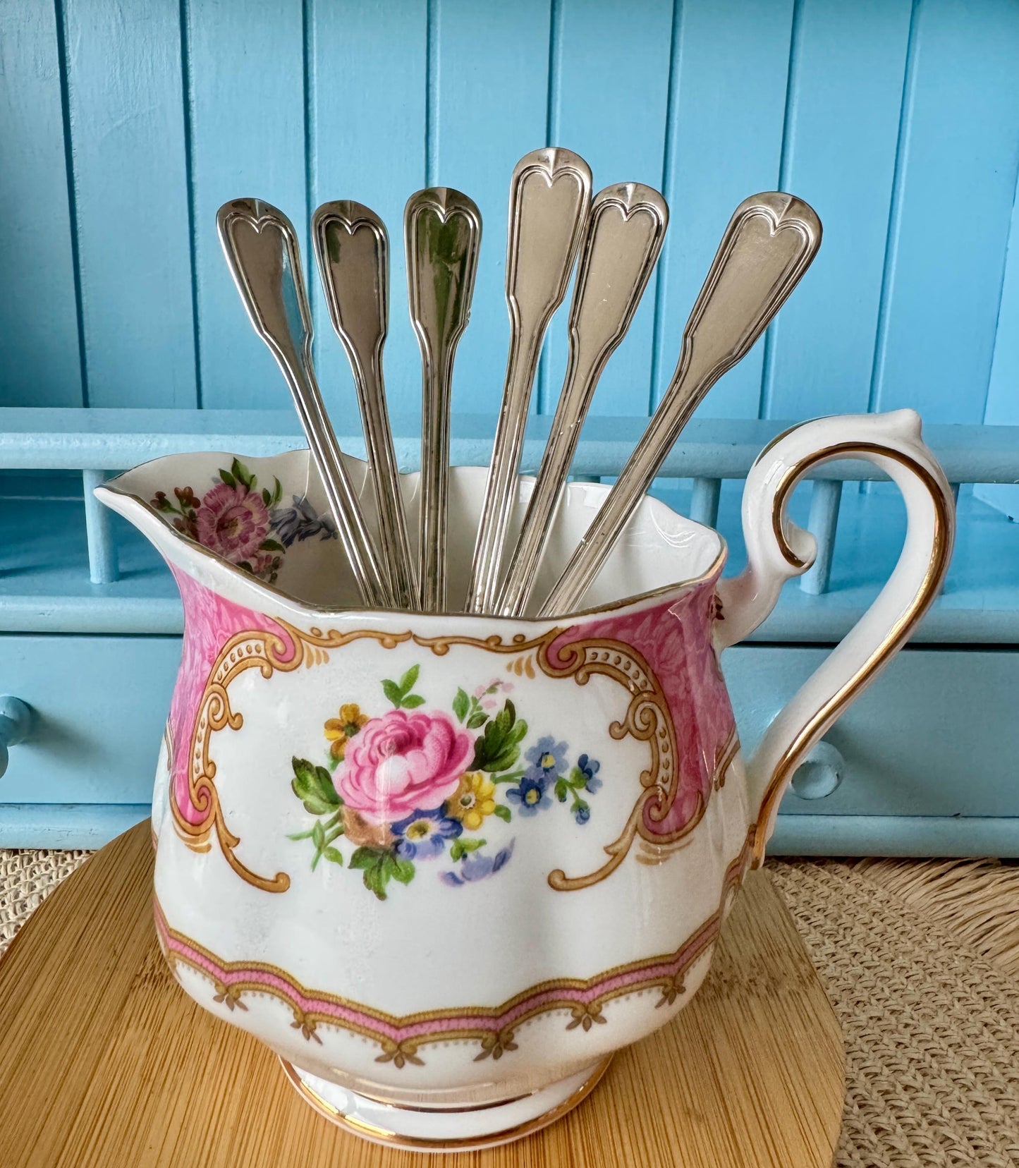 Antique Solid Silver Dessert Spoons ~ 1890 Antique Solid Sil