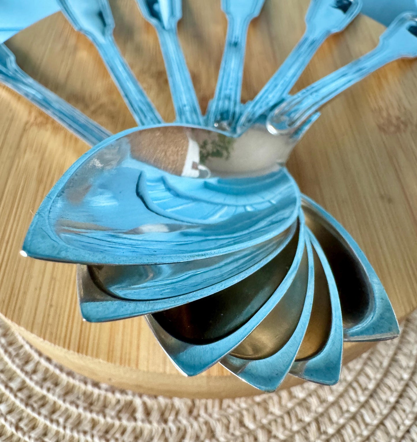 Antique Solid Silver Dessert Spoons ~ 1890 Antique Solid Sil