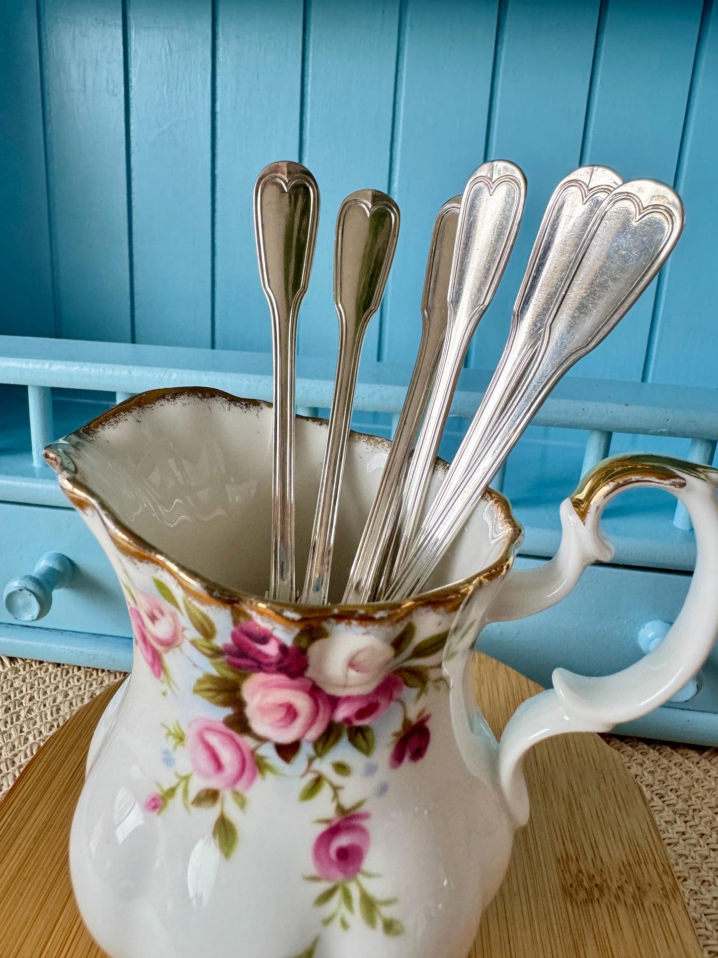 Antique Solid Silver Tea or Soup Spoons ~ 1890 Antique Solid