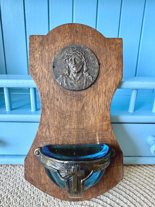 Vintage French Holy Water Font