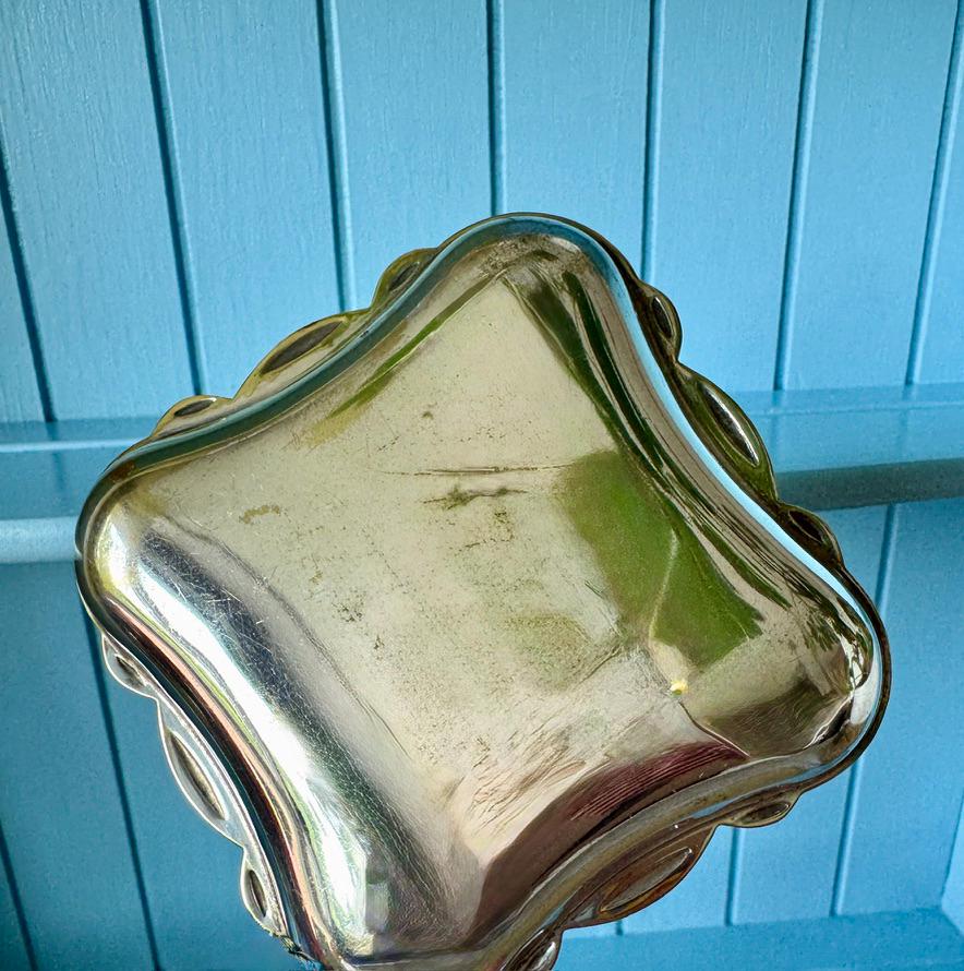 Antique Unmarked Silver Tone Tea Strainer Set