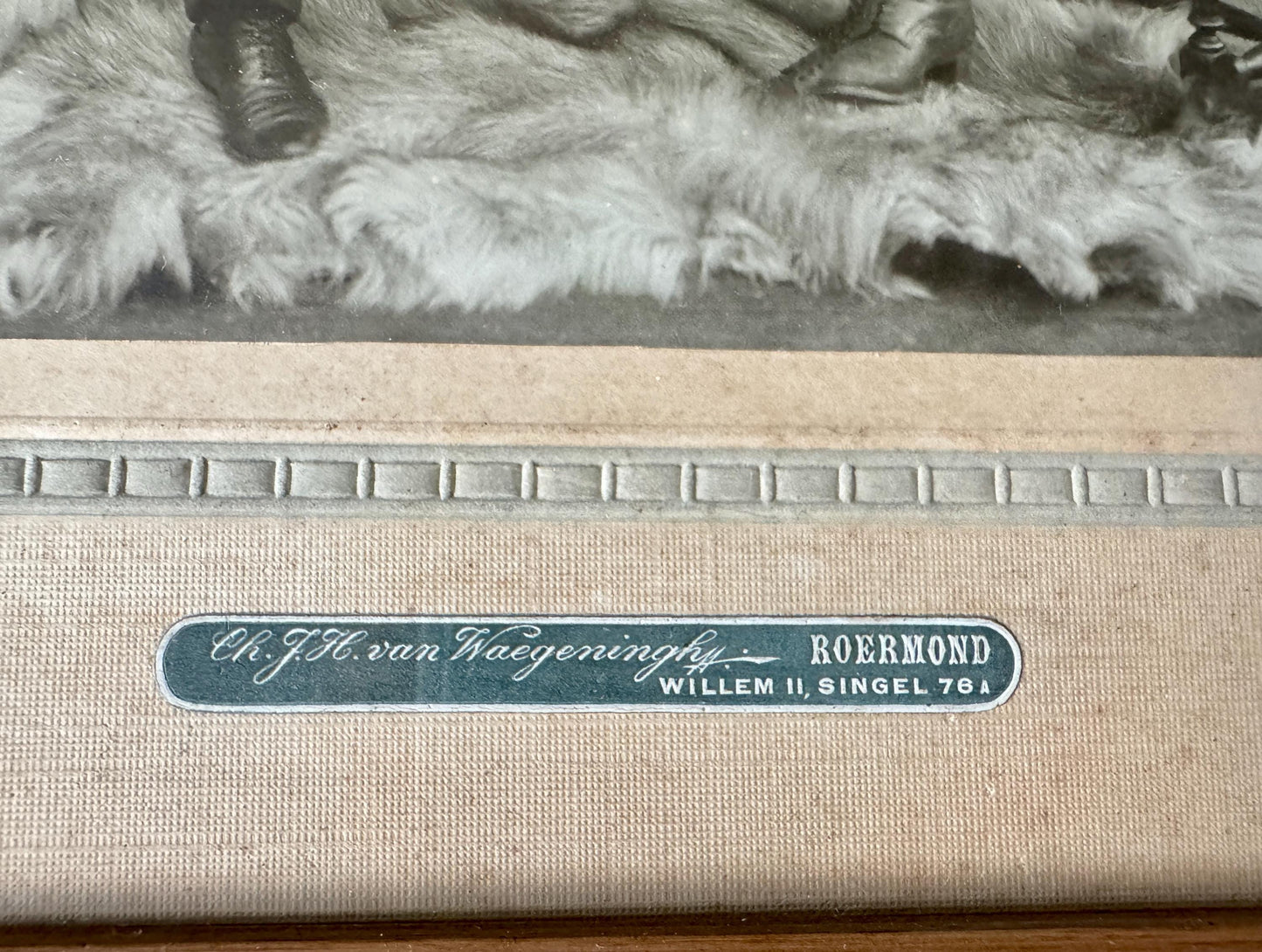 Antique Dutch Family Portrait c.1900–1915 | Framed Studio Ph